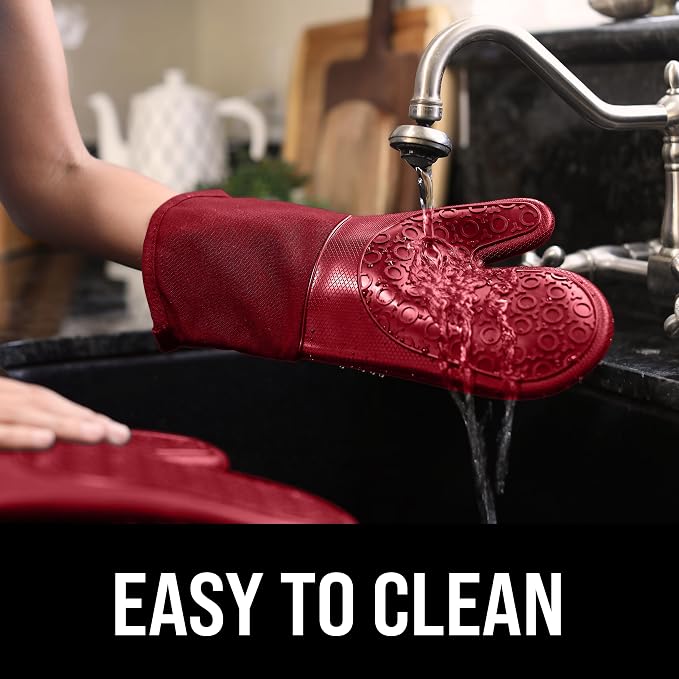 BPA-Free Silicone Oven Mitts Ultra Heat Resistant up to 500°F - Image 6