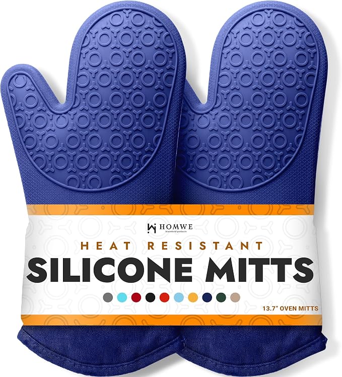 BPA-Free Soft Silicone Oven Mitts by HOMWE