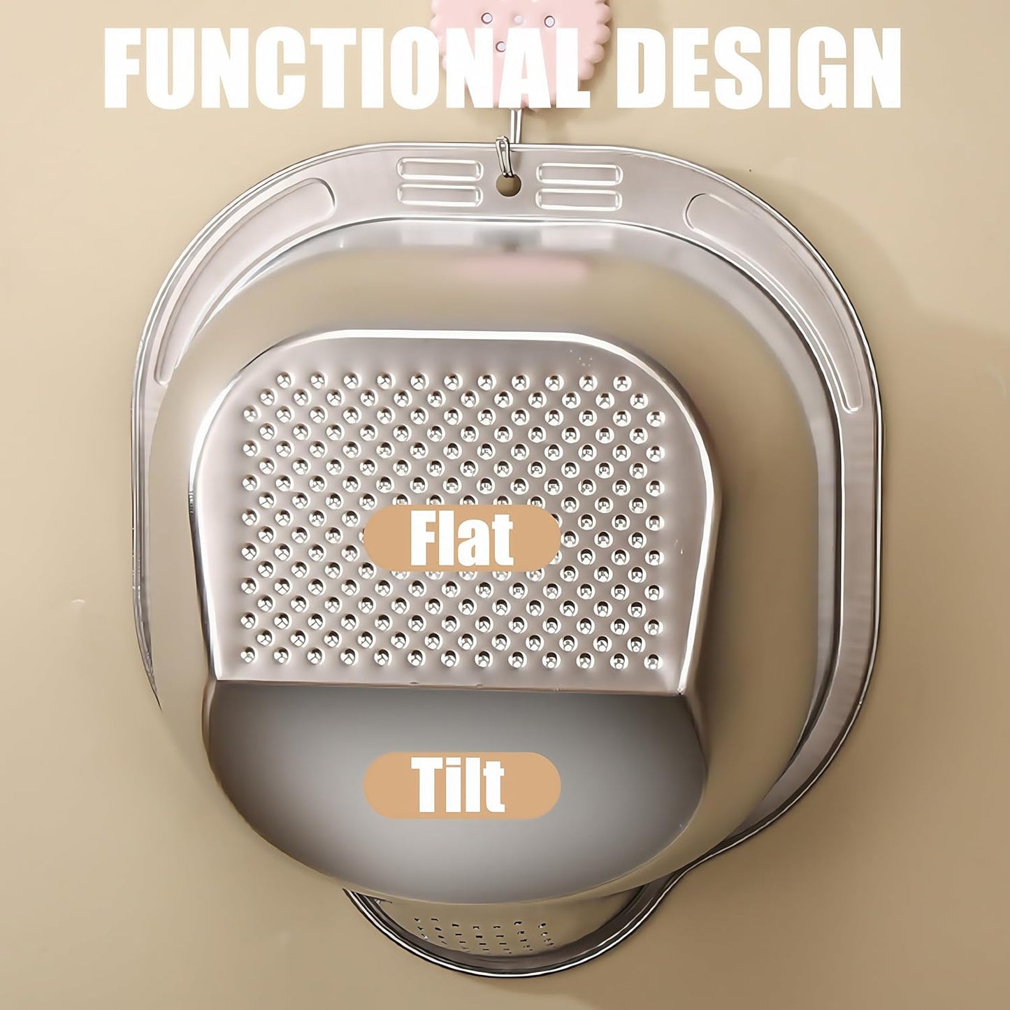 Rice Washer Strainer Bowl Stainless Steel Colander Quinoa Washing Bowl Versatile Square Side Drainers for Cleaning Rinsing Fruits, Vegetables, and Beans - Multifunctional Drain Basket