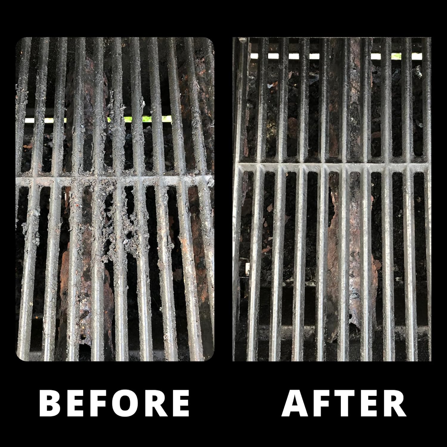 Grill Rescue BBQ Replaceable Scraper Cleaning Head, Bristle Free - Durable and Unique Scraper Tools for Cast Iron or Stainless-Steel Grates, Barbecue Cleaner (Grill Grate Brush with Scraper)