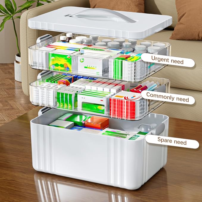 ARSTPEOE 3-Tier Medicine Organizer - Image 3