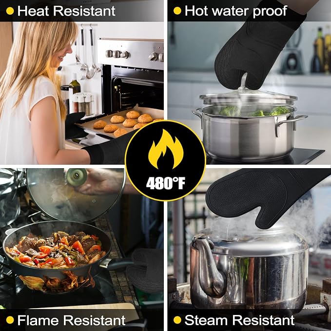 8PCS Oven Mitts and Pot Holders Sets - Image 4