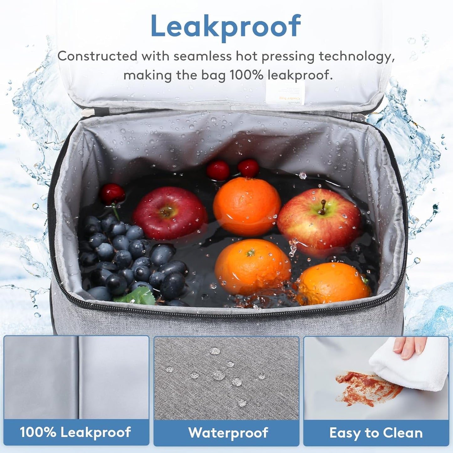 Lifewit Cooler Bag 30/50/60 Cans Collapsible and Insulated Large Lunch Bag Leakproof Soft Cooler Portable Tote for Camping/BBQ/Family Outdoor Activities