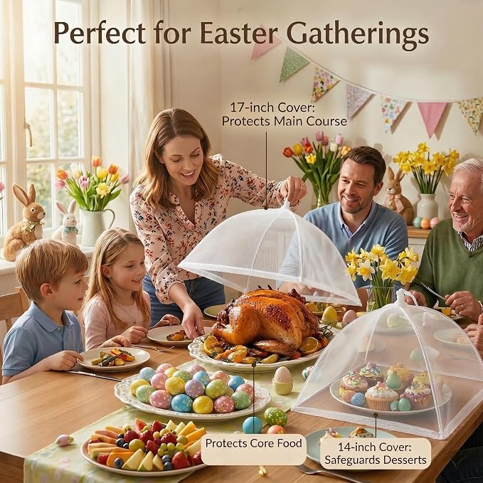 4-Pack Food Cover Mesh Food Tent - Image 9