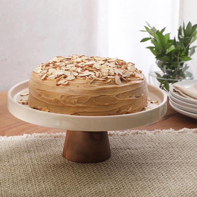 Gibson Elite 10.7-Inch Stoneware Cake Stand - Image 6