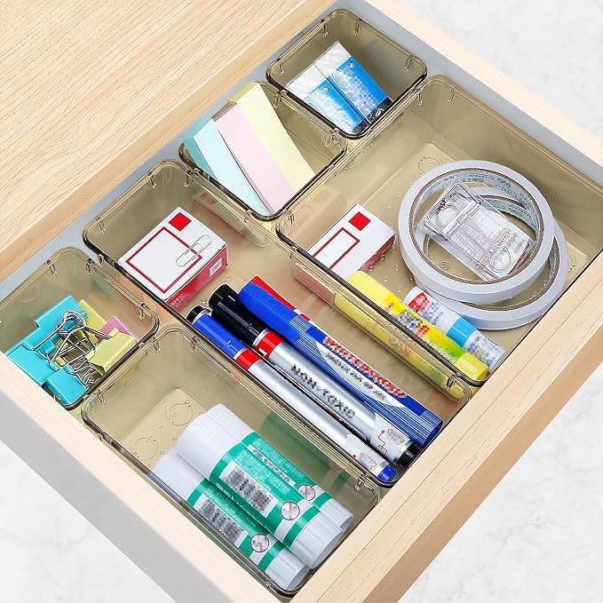 StorMiracle 16 PCS Drawer Organizer Set, 5 Varied Size Bathroom and kitchen - Image 6