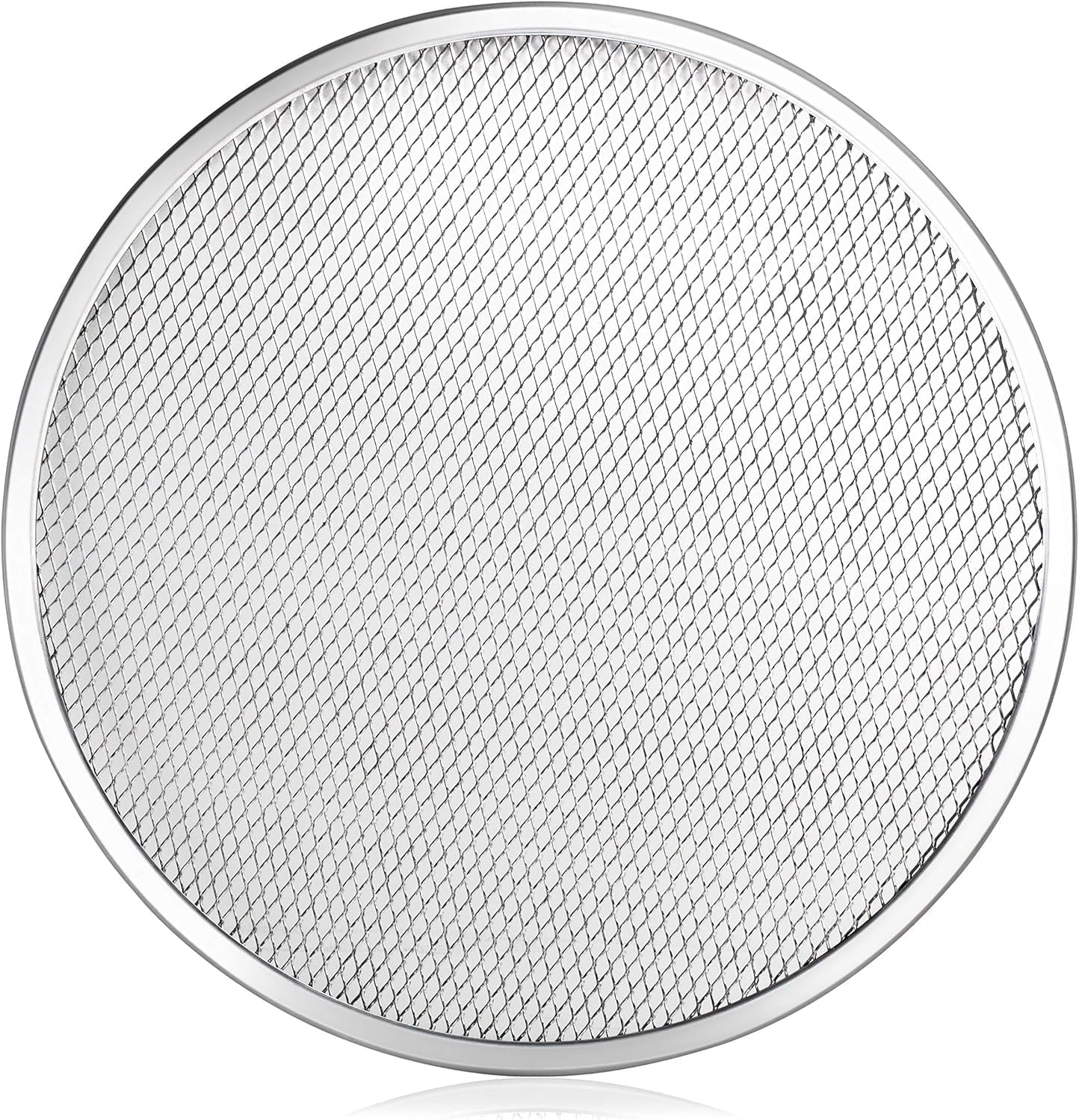New Star Foodservice 50981 Restaurant-Grade Aluminum Pizza Baking Screen, Seamless, 18-Inch, Pack of 6