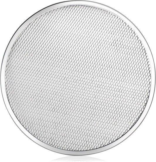 New Star Foodservice 50981 Restaurant-Grade Aluminum Pizza Baking Screen, Seamless, 18-Inch, Pack of 6