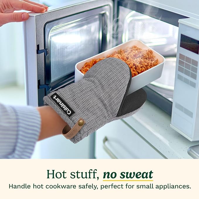 Cuisinart Heritage Mini Oven Mitts – 5.5” x 7” Heat-Resistant Kitchen Mitts - Image 2
