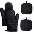 Oven Mitts and Pan Racks 4-Piece Set, Extended Kitchen Oven Mitts and Pan Racks by Unknown