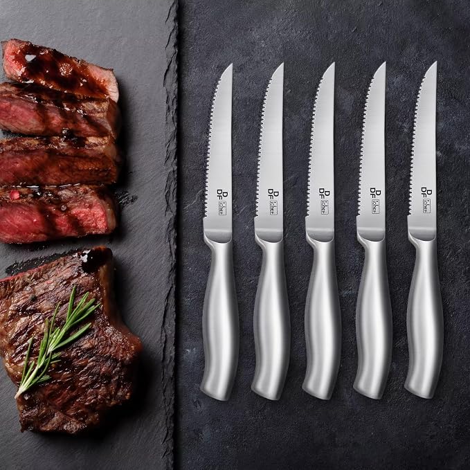 DDF iohEF Steak Knife Set, 6 Piece Steak Knife, High Carbon Japanese Stainless - Image 6