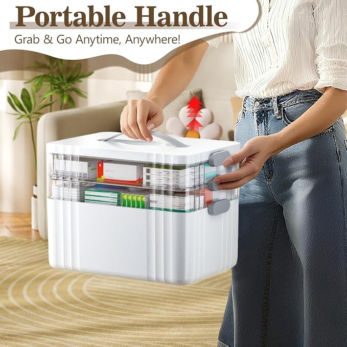ARSTPEOE 3-Tier Medicine Organizer - Image 6
