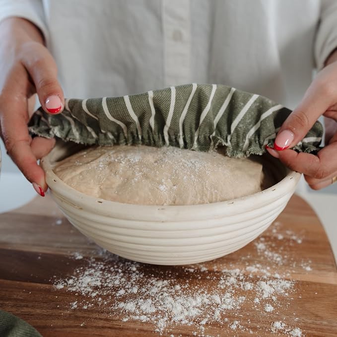 Beautiful Linen Cotton Blend Bowl Covers - Image 6