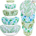 5 Pieces Bowl Covers Reusable, 5 Size Elastic Cloth Bowl Covers by Revahope