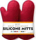 BPA-Free Silicone Oven Mitts Ultra Heat Resistant up to 500°F by HOMWE