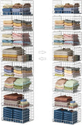 Yociyoga 8-Tier Stackable Closet Organizers and Storage Shelves, Foldable by FollowWithYociyogaTogether