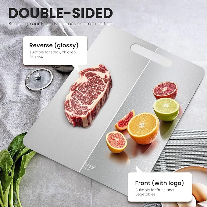 3 Pack Titanium Cutting Board, 100% Pure Titanium Cutting Boards - Image 4