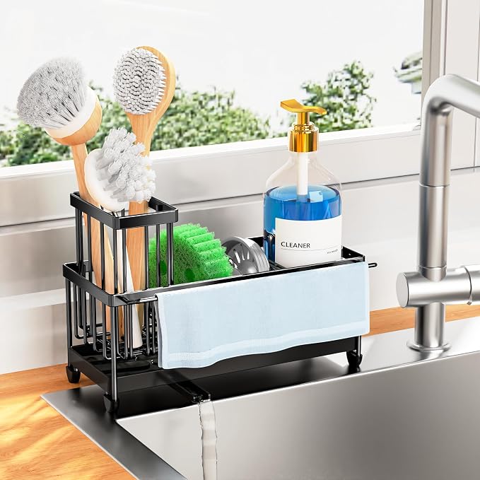 Cisily Sponge Holder for Kitchen Sink, Sink Caddy Organizer by CISILYHOMELIFE