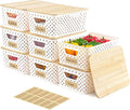 8 Pack Plastic Storage Bins by Unknown