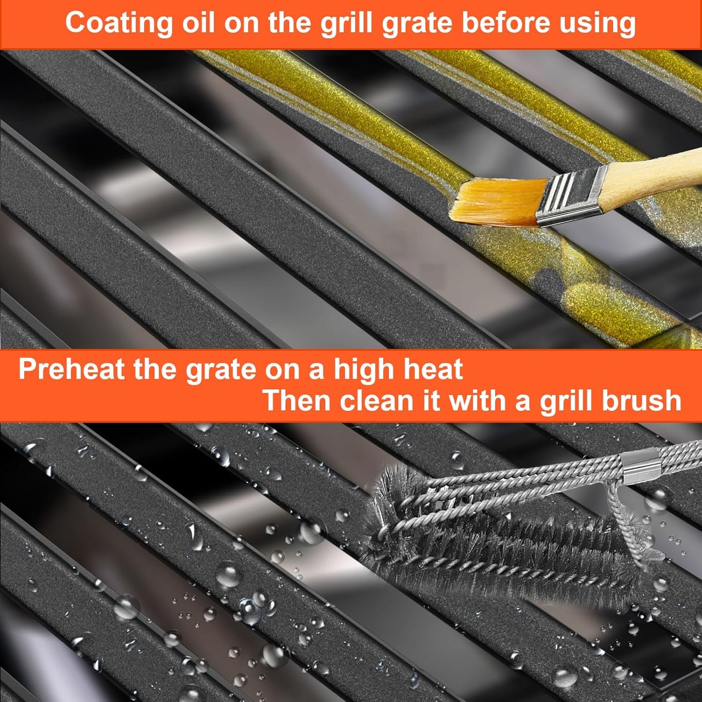 17" Grill Grates for Charbroil Performance 4 Burner 463352521 463354021 463365522 463365021 463350521, Cooking Grids for Charbroil Grills, Replacement Parts for G426-0004-W1 G426-0005-W1, Cast Iron