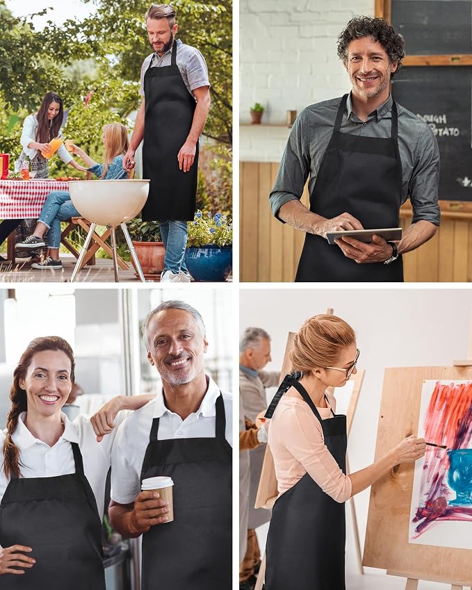 Foaincore 36 Pack Bib Aprons Bulk Plain Aprons - Image 7