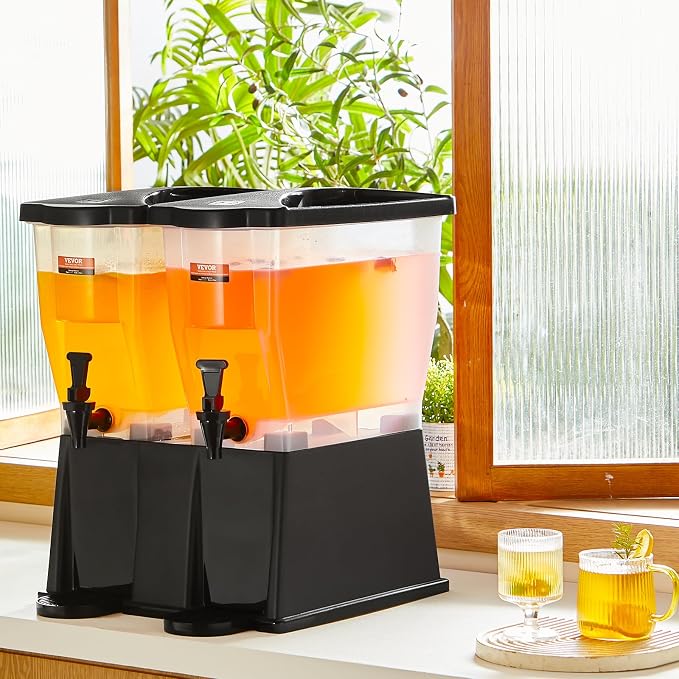 VEVOR Beverage Dispenser, 3 Gallon x 2 Drink Dispensers - Image 8