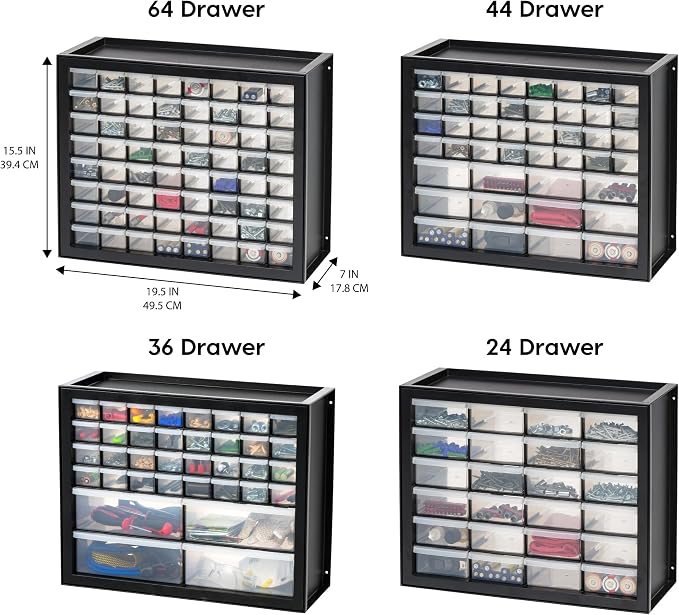 IRIS USA Small Parts Storage Cabinet, Made in USA, 36-Drawer Organizer - Image 4