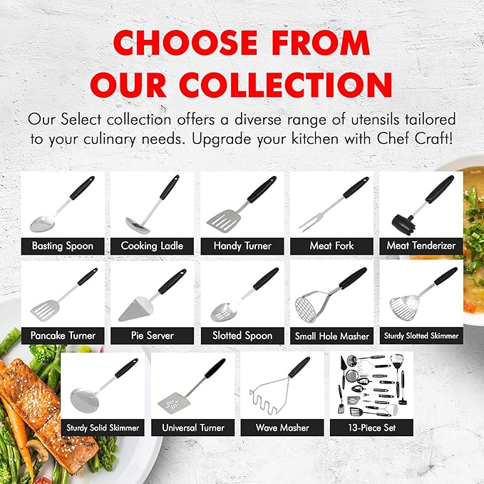 Chef Craft Select Meat Cooking Fork, 13 inch, Stainless Steel - Image 7