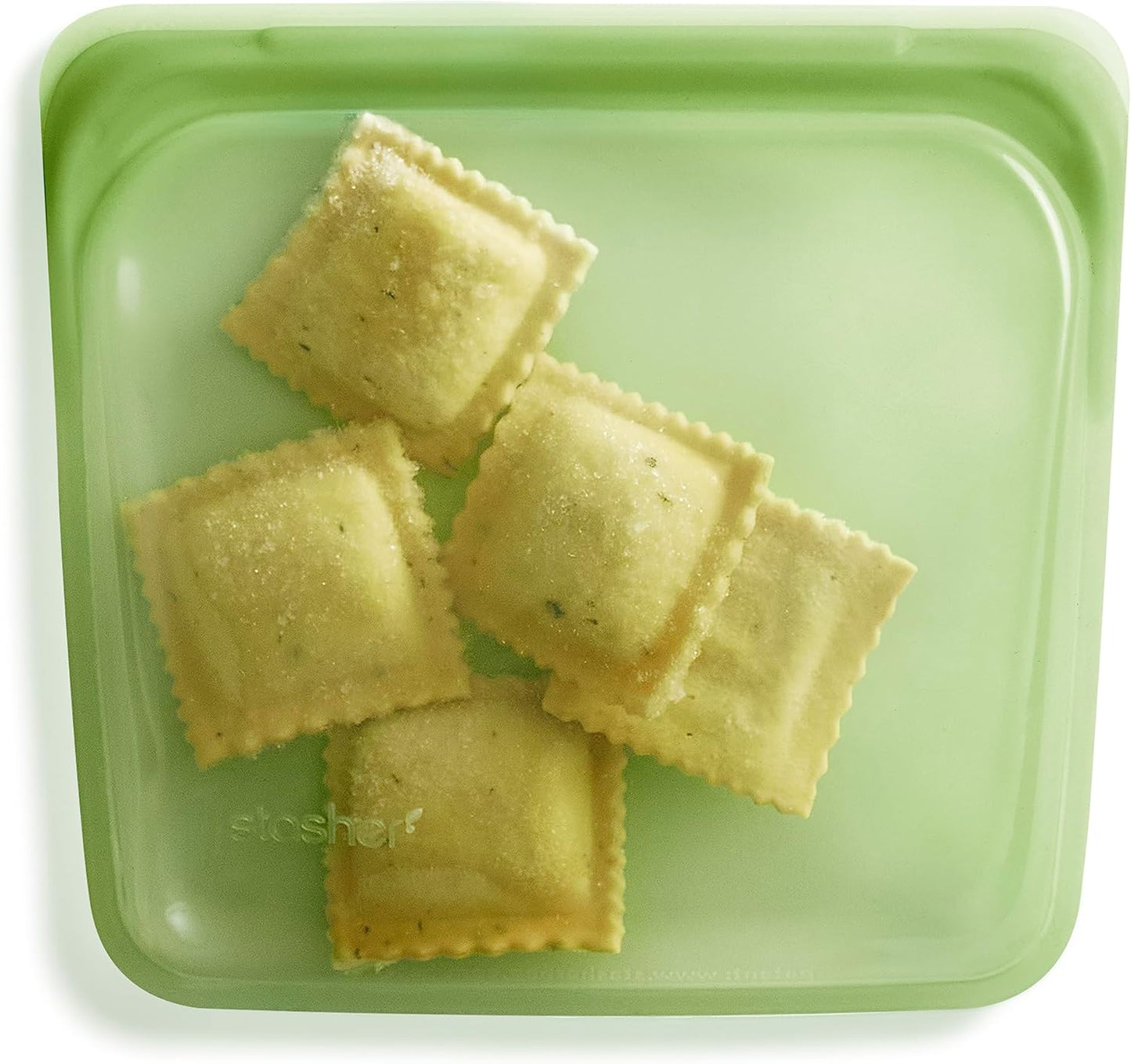 Stasher Premium Silicone Reusable Food Storage Sandwich Bag, Green, Microwave, Sous Vide, Dishwasher, Oven and Freezer Safe, BPA Free, Leak-free, Eco-friendly, 28 Oz