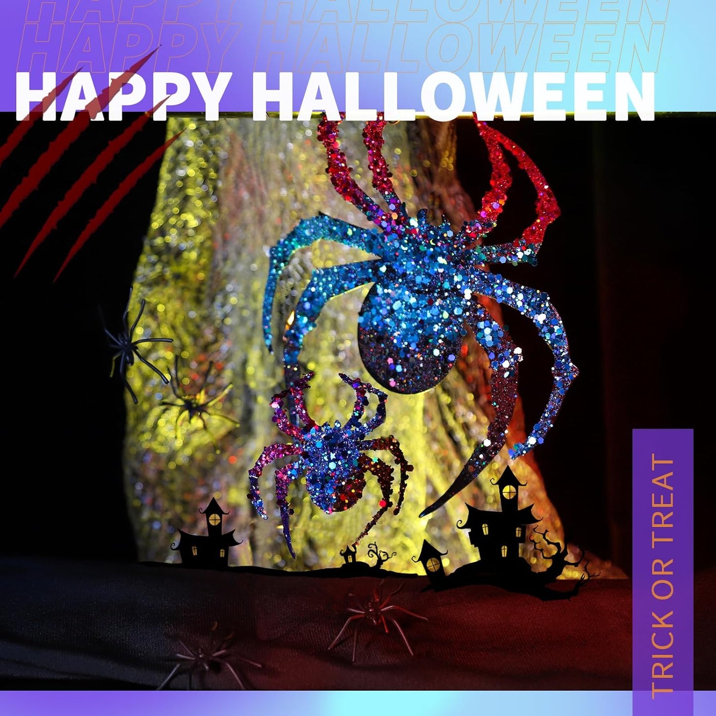 LEOBRO Holographic Chunky Glitter, Set of 32 Colors, Craft Glitter for Resin, Crafts Tumblers Nails Body, Christmas Halloween Sequins Flakes for Arts Crafts