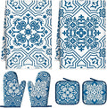 Jingmore 6 Pcs Kitchen Decor Set Accessory Farmhouse Kitchen Towels Pot Holders by Jingmore