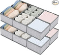 DIMJ Drawer Organizer Clothes Set of 8, Foldable Closet Drawer Bins, Underwear by DiMJ