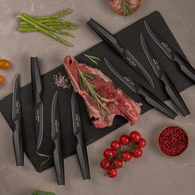 Amorston Steak Knives, Steak Knives Set of 8, Stainless Steel Steak Knife Set - Image 6