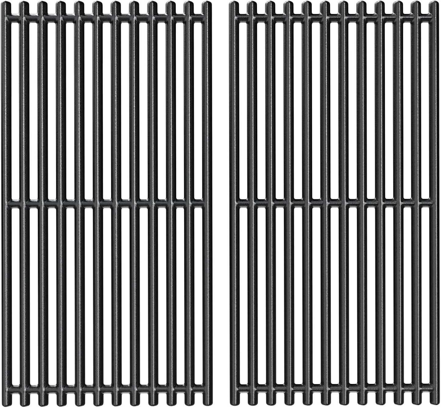 Uniflasy 17 x 8 3/4 Cast Iron Cooking Grate fits CharBroil Commercial 463644220 463632320 463642316 463245518 463630021 G369-0030-W2 2Burner Grill Replacement Part Grid for Nexgrill 720-0864M 720-0864