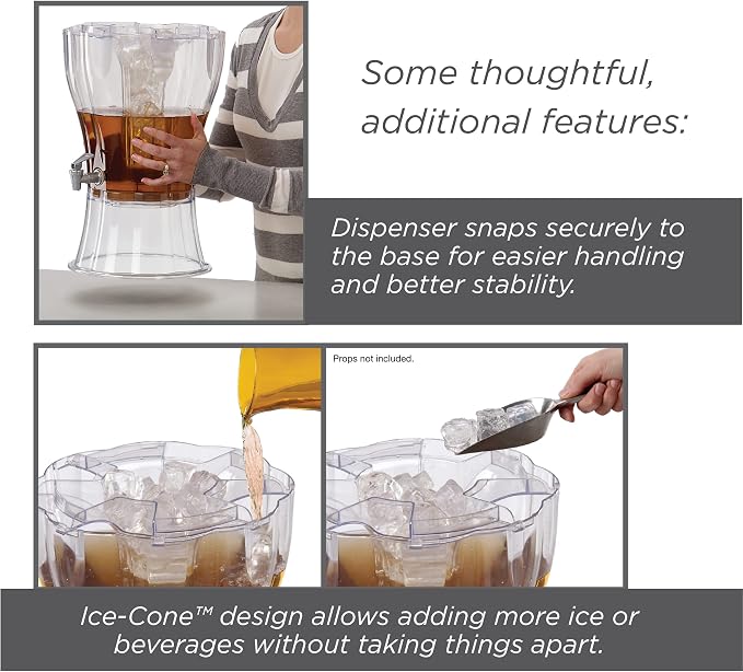 Buddeez 3.5 Gallon Clear Drink Dispenser - Image 3