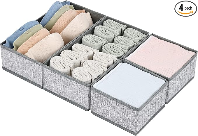 DIMJ Drawer Organizer Clothes, Dresser Organizer by DiMJ