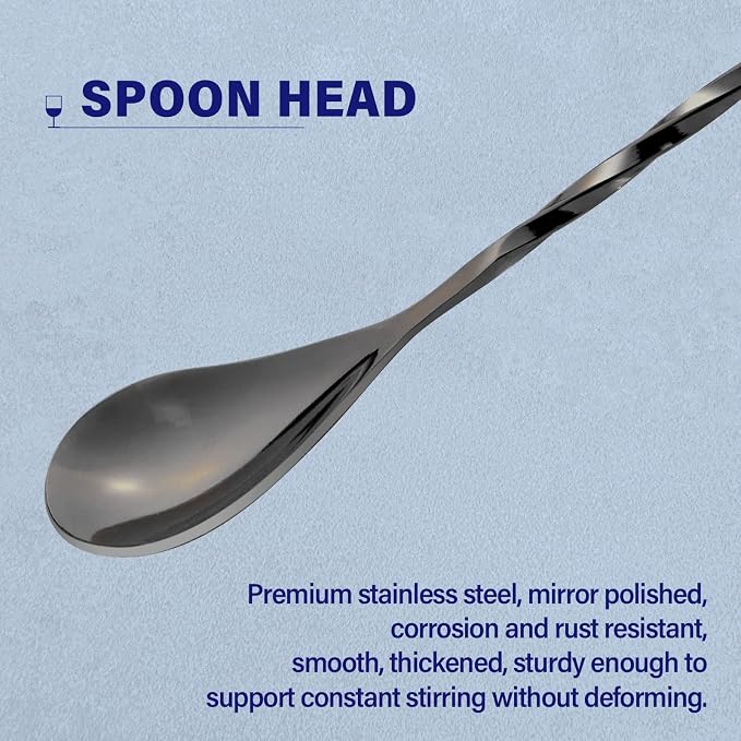 Briout Bar Spoon Cocktail Mixing Stirrers - Image 3