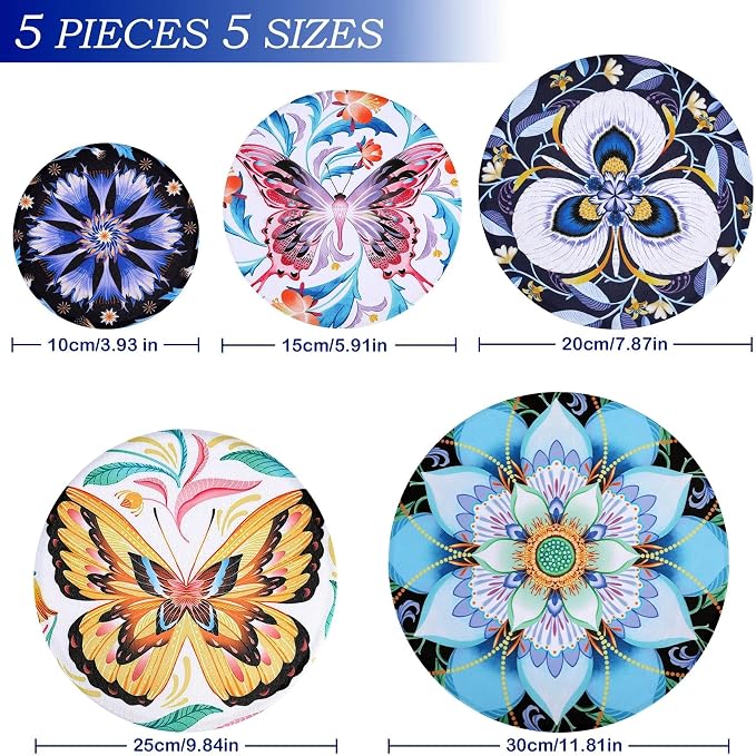 5 Pieces Bowl Covers Reusable, 5 Size Elastic Cloth Bowl Covers - Image 2
