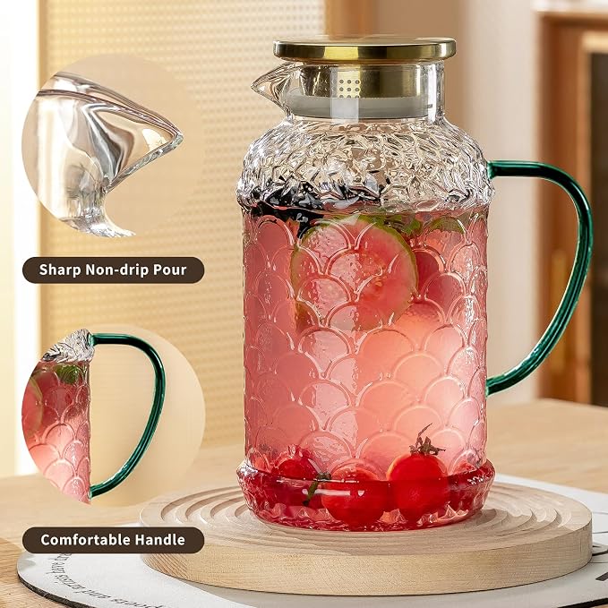 Buaic 2 PACK Glass Pitcher - Image 3