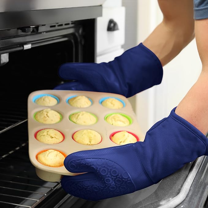 BPA-Free Soft Silicone Oven Mitts - Image 8