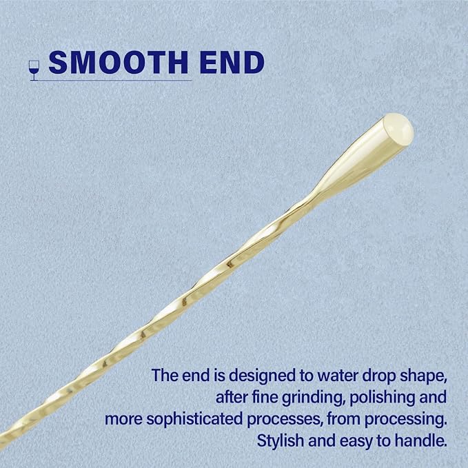 2 Pcs 12 Inches Bar Spoon, Long Handle Mixing Stirrers - Image 5