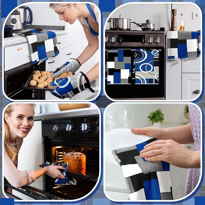 Jingmore 6 Pcs Kitchen Decor Set Accessorie Farmhouse Kitchen Towels Pot - Image 5
