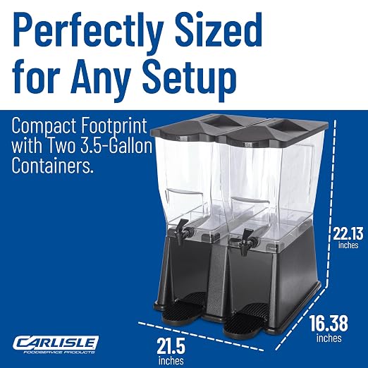 Carlisle FoodService Products Trimline Double Base Rectangular Beverage - Image 3