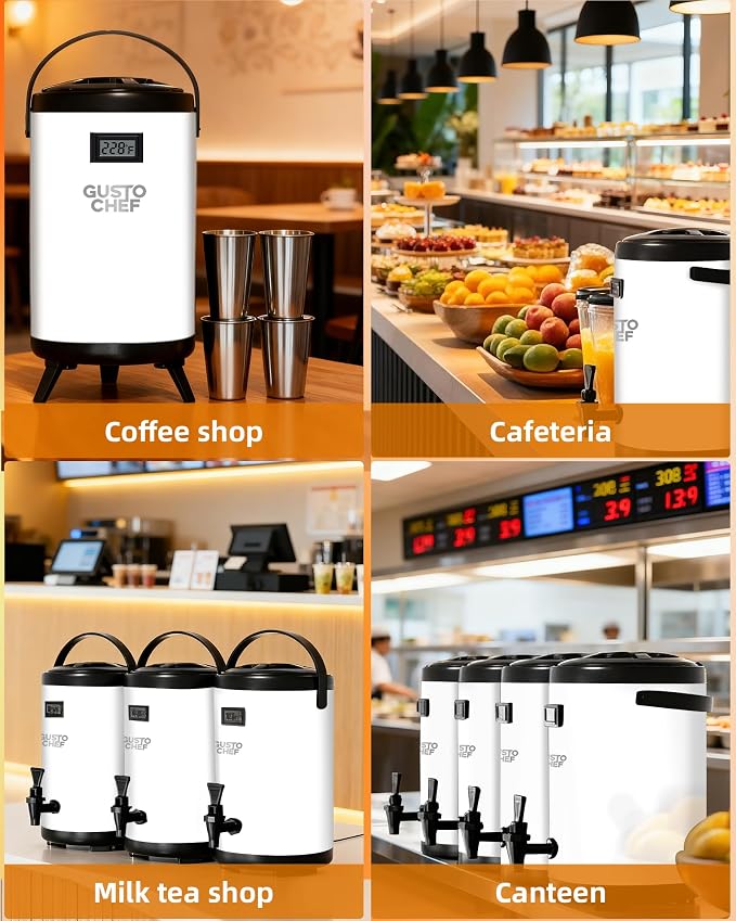 Insulated Beverage Dispenser 3 Gallon, Hot&Cold Drink Dispenser - Image 8