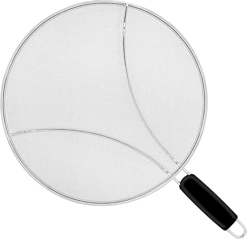11 Inch Grease Splatter Screen for Frying Pan, Stainless Steel Fine Mesh Oil by KORCCI