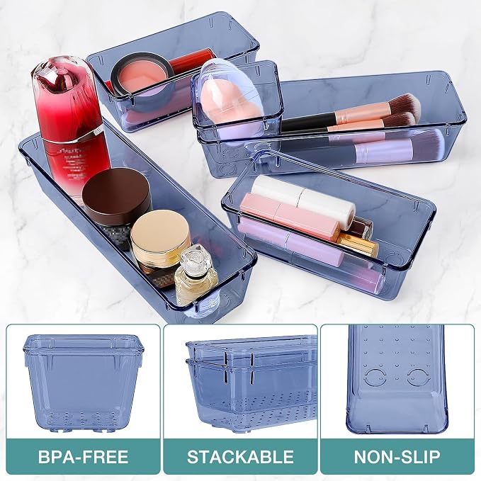 StorMiracle 10 PCS Drawer Organizer Set, 5 Varied Size Bathroom and kitchen - Image 4