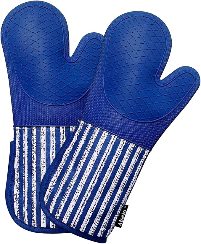 Alselo Silicone Oven Mitts Heat Resistant 932℉ by Alselo-Enjoyahealthylife