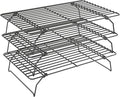 3 Tier Stackable Cooling Rack for Batch Cooling Cookie, Cake-15.8”x 10”- Heavy by QukakaHomeCare