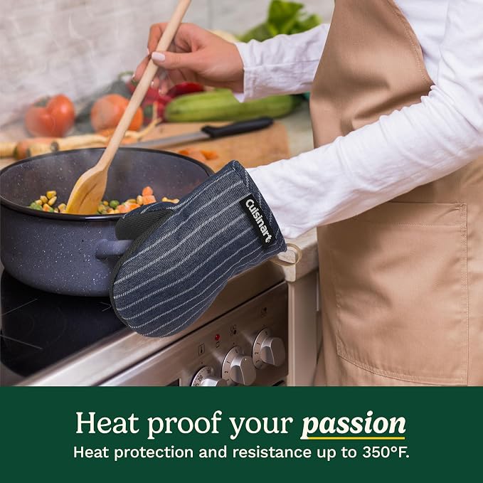 Cuisinart Heritage Mini Oven Mitts – 5.5” x 7” Heat-Resistant Kitchen Mitts - Image 3