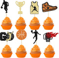 24 Pack Basketball Cupcake Toppers Basketball Player Apparel Cupcake Picks Baby Shower Players Sports Theme Birthday Party Cake Decorations Supplies